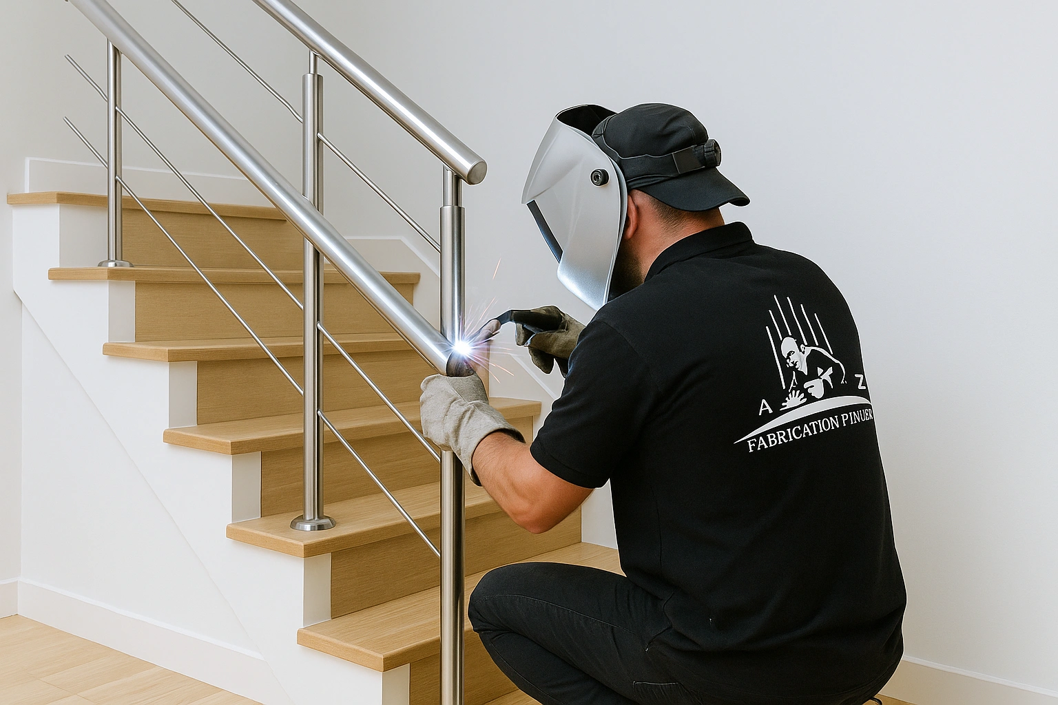 Custom Stainless Steel Handrails Installation