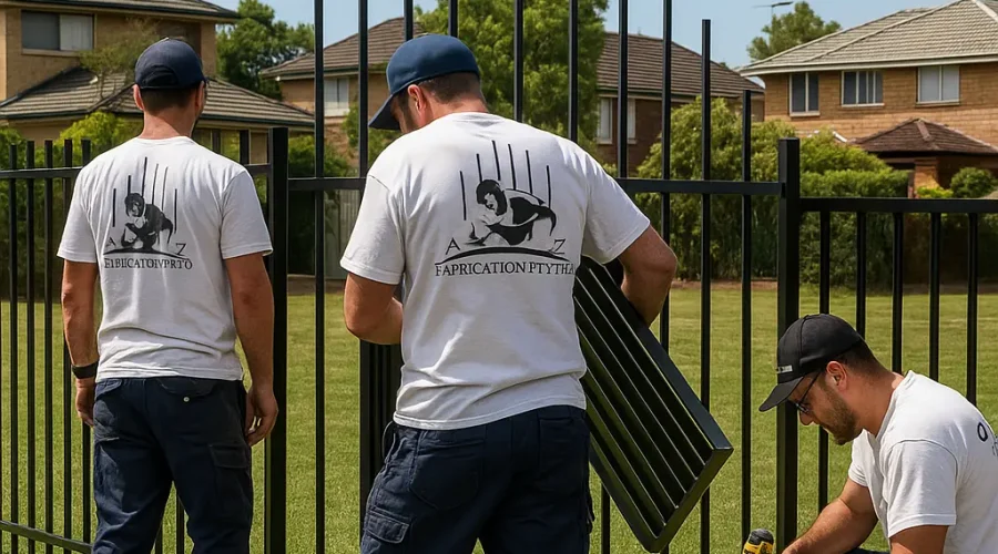 Aluminium Fencing installation