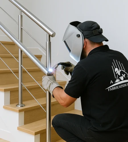 Custom Stainless Steel Handrails Installation