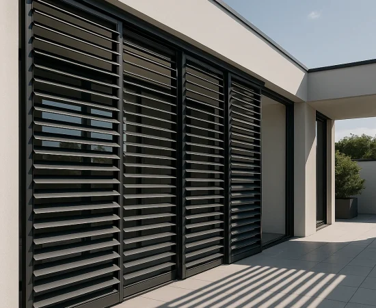 sliding louvers